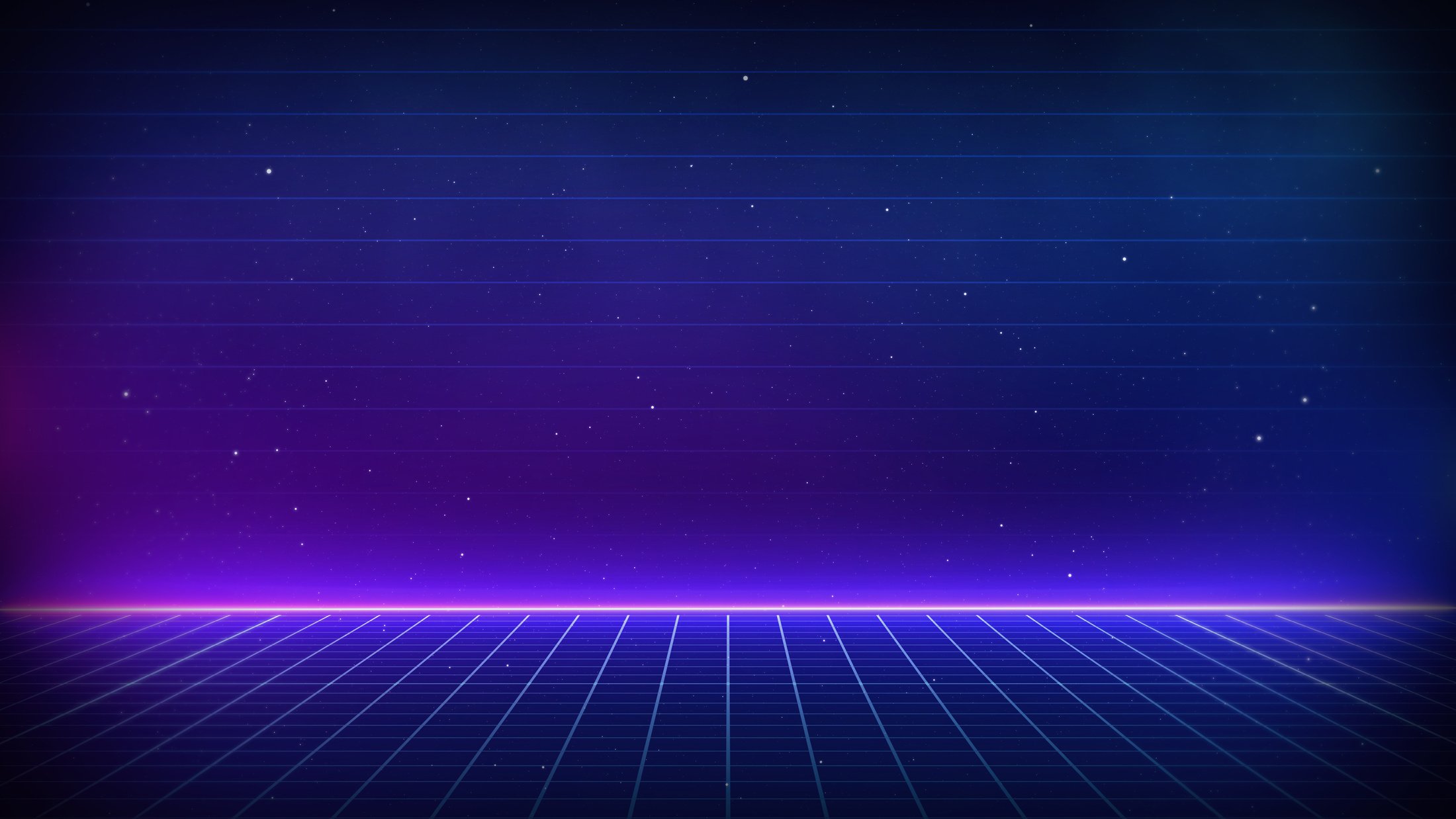 Futuristic Background with Grid